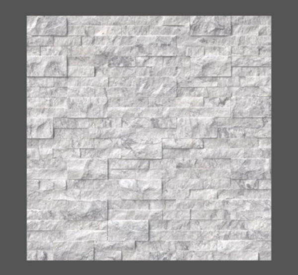 Arabescato Carrara Stacked Stone - Luxury Vinyl Flooring For Less