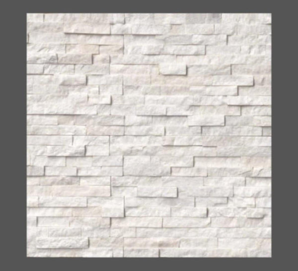 Arctic White Stacked Stone - Luxury Vinyl Flooring For Less