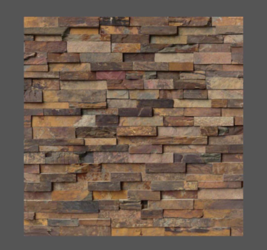 California Gold Stacked Stone - Luxury Vinyl Flooring For Less