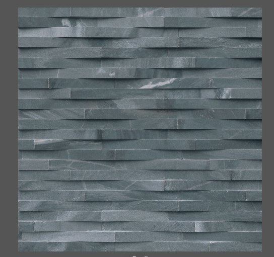 Cosmic Black 3D Wave Stacked Stone - Luxury Vinyl Flooring For Less