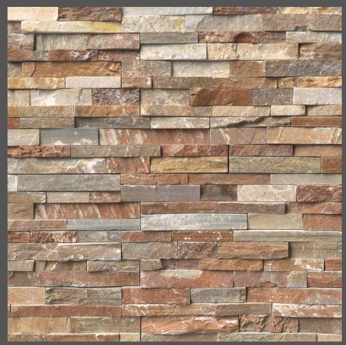 Golden White Stacked Stone - Luxury Vinyl Flooring For Less