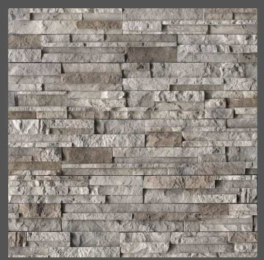 Knoxville Gray Stacked Stone - Luxury Vinyl Flooring For Less