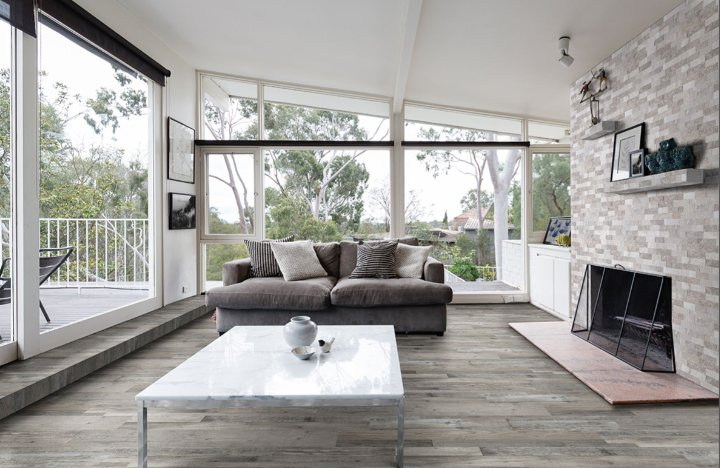 Luna Gray Stacked Stone - Luxury Vinyl Flooring For Less