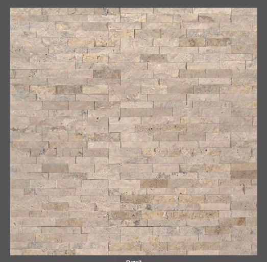 Roman Beige Mini Stacked Stone - Luxury Vinyl Flooring For Less