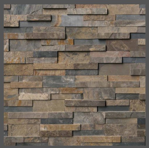 Rustic Gold Stacked Stone - Luxury Vinyl Flooring For Less