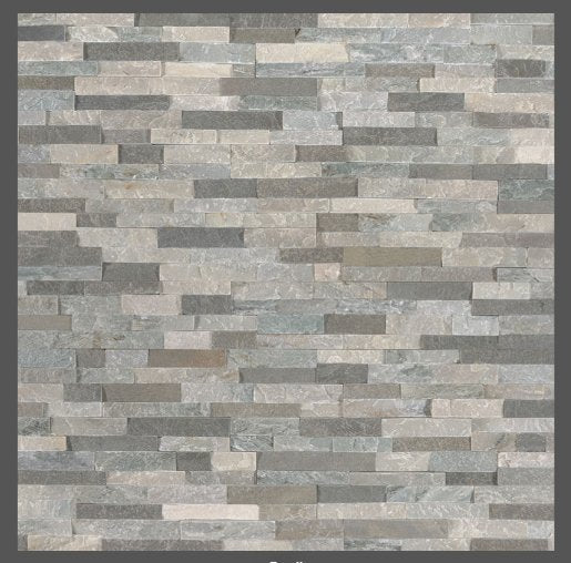 Sierra Blue Mini Stacked Stone - Luxury Vinyl Flooring For Less