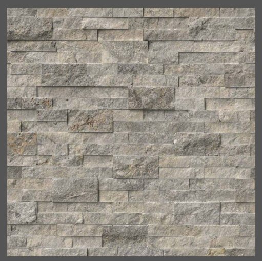 Silver Travertine Stacked Stone - Luxury Vinyl Flooring For Less