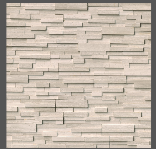 White Oak 3d Stacked Stone